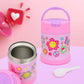 Pink Purple HOT FOCUS insulated food jar is perfect for keeping your meals hot or cold on-the-go. The groovy flower design adds a fun touch, while the insulation ensures your food stays at the desired temperature. This jar is essential for anyone seeking a healthy and convenient lifestyle.