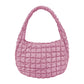 Pink Quilted Puffer Shoulder Crossbody Bag, Stay warm and stylish with this bag. Made of durable material, it is insulated to keep you cozy in the coldest conditions. The shoulder straps make it comfortable and convenient to carry, so you can bring everything you need with ease. Perfect for gifting on every occasion.