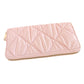 Pink Shiny Faux Leather Padded Wallet with Wristlet offers a sleek and stylish solution for storing your essentials. Its shiny faux leather material adds a touch of sophistication, while the padded design keeps your valuables safe. The attached wristlet also provides convenience and hands-free carrying. 