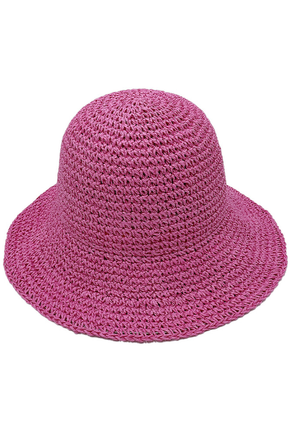 Solid Straw Bucket Hat offers superior sun protection while maintaining breathability. The solid construction ensures durability for extended wear, while the classic bucket silhouette provides versatile styling options. Designed with a structured brim that maintains its shape, this hat is an essential accessory for warm-weather activities and outdoor adventures. 