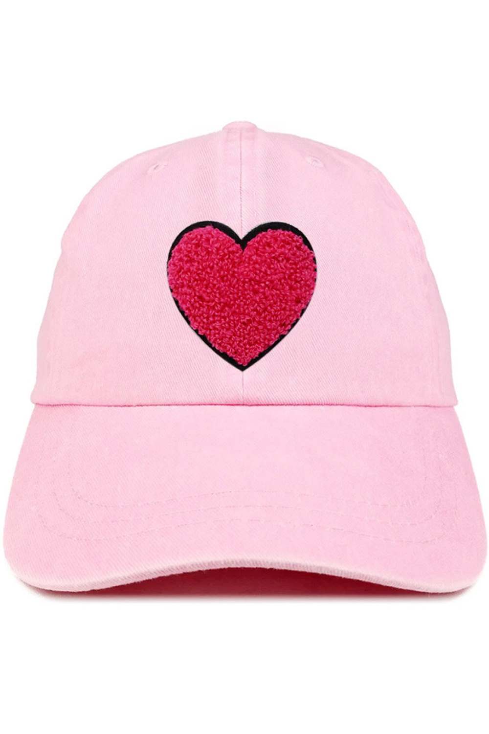 Pink The Heart Applique Baseball Cap adds a charming touch to everyday outfits with its stylish embroidered heart detail. Designed for comfort and casual wear, it features a classic fit that’s perfect for daily use and effortless styling.