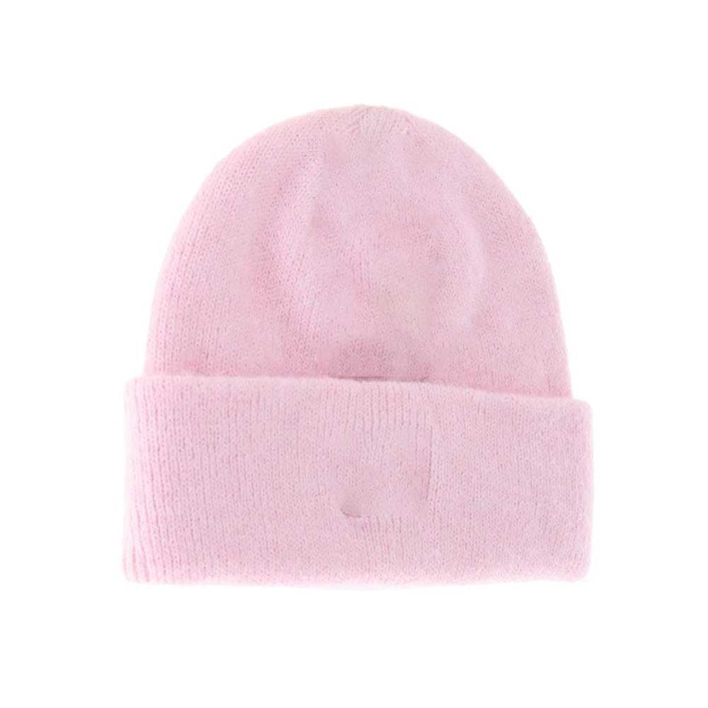 Pink BABY Soft Ribbed Leather Patch C.C. Beanie offers gentle warmth and comfort with a finely ribbed knit that fits snugly on small heads. Crafted for delicate skin, it features a soft texture that protects while keeping your baby cozy. The subtle leather patch adds a refined touch, combining practicality with stylish detail. Ideal for everyday wear, this beanie is both functional and fashionable, ensuring your little one stays comfortable in cooler weather. 