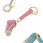 Pink Rhinestone Pave Sneaker Bag Charm features a sparkling rhinestone pave design that is sure to add a touch of glamour to any bag. The charm is perfect for sneaker lovers and fashionistas alike, making it a versatile and stylish accessory. With its high-quality construction, this charm is a must-have for any fashion-forward individual.