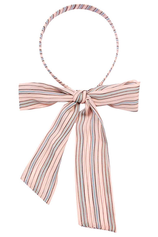 Pink Stay active and put-together with this stripe print headband designed with a practical ponytail opening. Made from 100% polyester, it's breathable, lightweight, and built to withstand daily wear and workouts. The one-size-fits-most fit ensures comfort for everyone, whether you're hitting the gym, running errands, or enjoying casual time out. Bold stripes bring instant style while the secure fit keeps your hair exactly where you need it throughout the day.&nbsp;