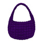 Purple Quilted Puffer Shoulder Crossbody Bag, Stay warm and stylish with this bag. Made of durable material, it is insulated to keep you cozy in the coldest conditions. The shoulder straps make it comfortable and convenient to carry, so you can bring everything you need with ease. Perfect for gifting on every occasion.