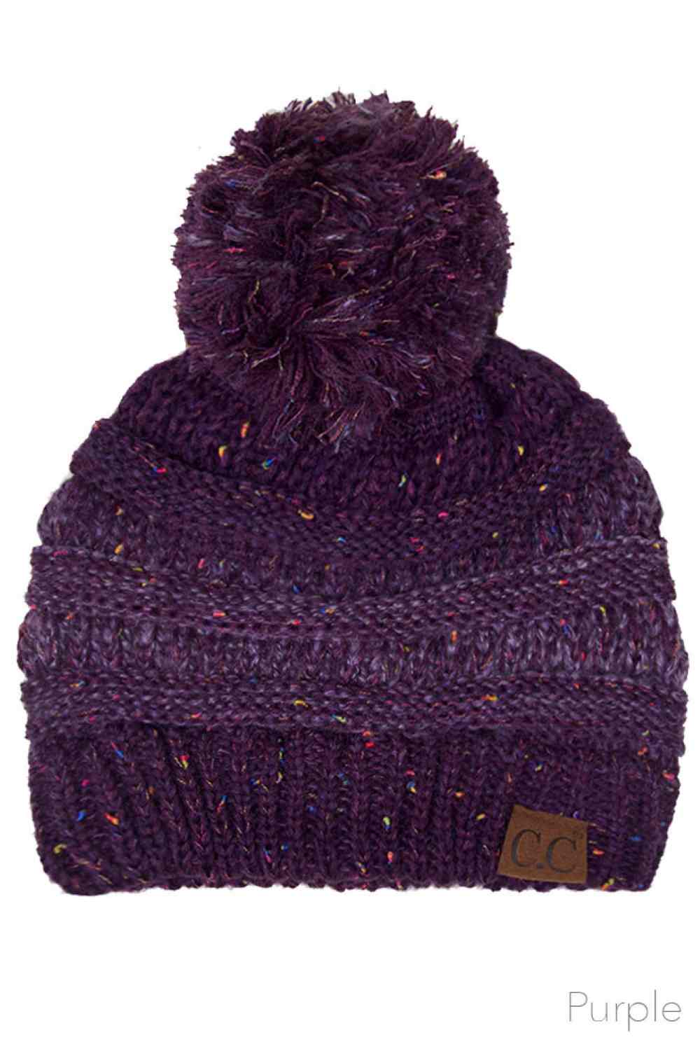 Purple Wrap yourself in cozy style with the C.C Ombre Beanie with Pom Pom. Made from 100% soft acrylic, this lightweight knit delivers warmth without the weight, making it ideal for layering or standalone wear.