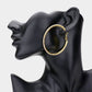 Madeline Love AB, Gold Rhinestone Hoop Earrings