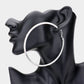 Madeline Love AB, Silver Rhinestone Hoop Earrings
