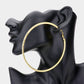 Madeline Love Gold Rhinestone Hoop Earrings