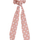Rose C.C. POLKA DOT SASH SCRUNCHIES offer a stylish and practical way to keep hair in place. With their fun polka dot design and handy sash, they are perfect for any hair type. Made with high-quality materials, these scrunchies are durable and comfortable for all-day wear.