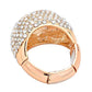 Rose gold This exquisite Crystal Pave Dome Stretch Ring is handcrafted with intricate detail and a unique design. Made with a high-quality alloy metal, the dome shimmers with an array of crystals. A perfect addition to any outfit, adds a touch of elegance to any look. Make your day glitter for you with this ring.