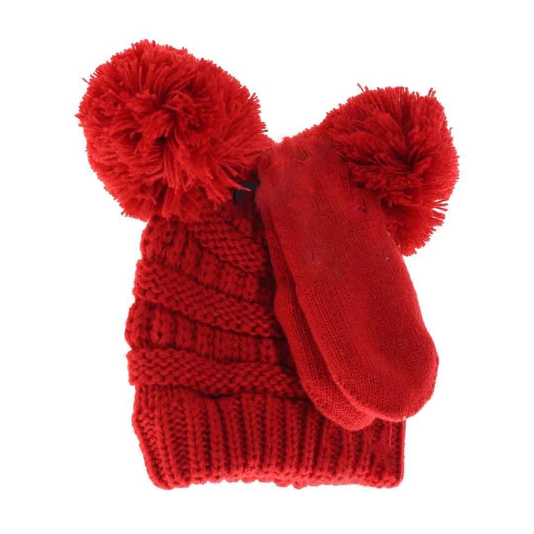 Red BABY Solid Knit Double Pom C.C Beanie with Mitten SET offers expert-level protection and warmth for your baby during cold weather. Made from soft, high-quality knit material, the double pom beanie provides enhanced insulation while maintaining breathability. The coordinating mittens keep tiny hands comfortably warm without restricting movement. This carefully crafted set ensures your baby remains cozy and protected from chilly environments, combining practicality with an adorable, timeless design. 