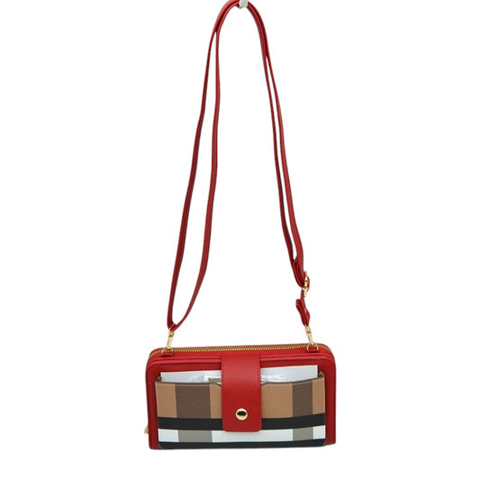 Red-Brown Stylish Vegan Leather Crossbody Purse, This gorgeous Purse is going to be your absolute favorite new purchase! It features with adjustable and detachable handle strap, upper zipper closure, back pocket with zipper closure, and front with magnetic flap cover. Ideal for keeping your money, bank cards, lipstick, and other small essentials in one place. It's versatile enough to carry with different outfits throughout the week.