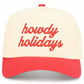 Celebrate the season in western style with the C.C “Howdy Holidays” Trucker Cap — a festive blend of comfort, charm, cheer. Featuring bold embroidered lettering on the front, this cap pairs breathable mesh panels with an adjustable snapback for a perfect fit.
