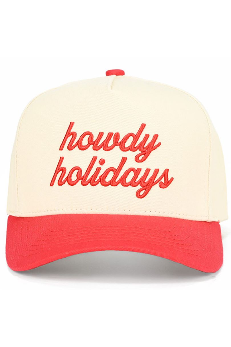 Celebrate the season in western style with the C.C “Howdy Holidays” Trucker Cap — a festive blend of comfort, charm, cheer. Featuring bold embroidered lettering on the front, this cap pairs breathable mesh panels with an adjustable snapback for a perfect fit.
