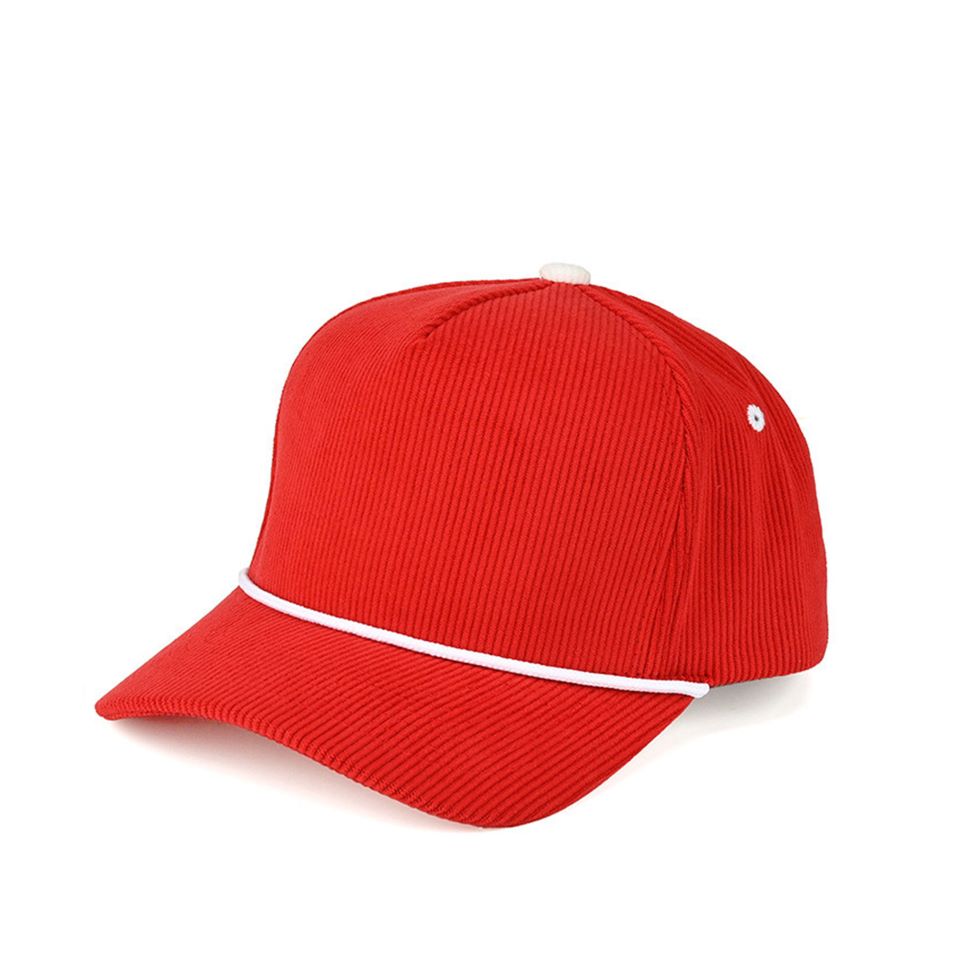 Red Add timeless texture to your outfit with the C.C Solid Corduroy Snapback Trucker Cap, featuring a classic corduroy design and decorative rope detail for subtle style. Designed with an adjustable snapback closure and breathable mesh back, it offers a comfortable, customizable fit for everyday wear.