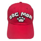 Red Dog Mom Message Paw Pointed Baseball Cap, shows your love for pups in style with this perfectly crafted dog mom message cap.  This is sure to be an essential for any pet-loving wardrobe. It's an excellent gift for your friends, family, or loved ones who love dogs most.