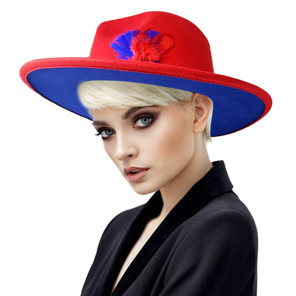 Red Feather Pointed Fedora Panama Hat, is perfect for warm weather. Its pointed top design and feather detail add a touch of class to any outfit. The lightweight construction ensures total comfort and breathability. Keep your style fresh, A classic gift to travelers or fashion-forwarded friends and family members.