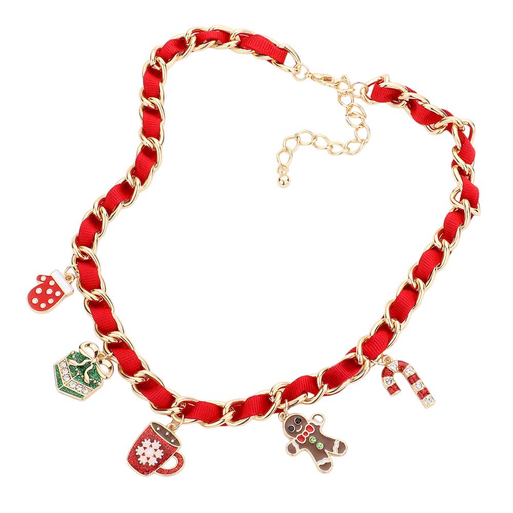 Red Glove Christmas Gift Snowflake Mug Cup Gingerbread Man Candy Cane Pendant Necklace, is beautifully designed with a Christmas theme that will make a glowing touch on everyone. This beautiful pendant necklace is the ultimate representation of your class & beauty. This pendant necklace is easy to put on, and take off and so comfortable for daily wear. Beautiful snowflake necklace matches your Christmas clothing. 