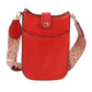 Red Vegan Leather Crossbody Bag with Adjustable Guitar Straps, perfectly goes with any outfit and shows your trendy choice to make you stand out on your occasion. Ideal for keeping your phone, makeup, money, bank cards, lipstick, coins, and other small essentials in one place. It's lightweight & versatile enough to carry with different outfits throughout the week. Perfect gifts for your lovers and lover persons on valentines Day. Stay comfortable & attractive on occasion.