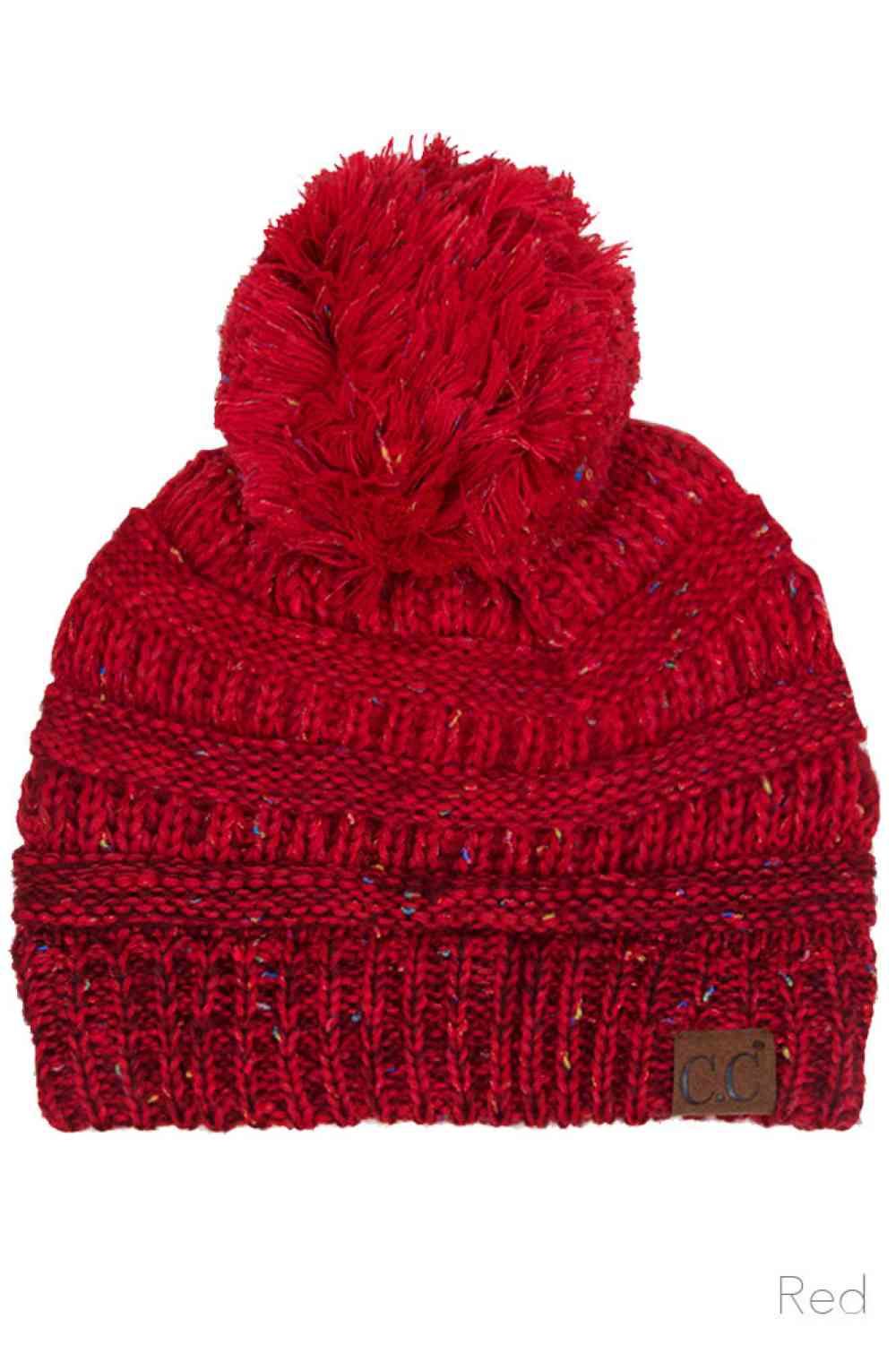 Red Wrap yourself in cozy style with the C.C Ombre Beanie with Pom Pom. Made from 100% soft acrylic, this lightweight knit delivers warmth without the weight, making it ideal for layering or standalone wear.