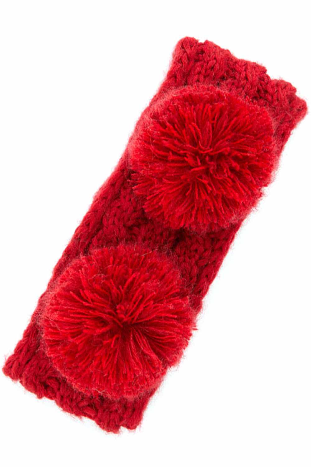 Red Cozy and playful, this double pom kids headband features a soft fuzzy lining that keeps little ones warm and comfortable. The vibrant pom-poms add a fun touch to any outfit, while the stretchy one-size fit grows with your child. Made from durable 100% acrylic, it's easy to care for and built to last through all their adventures.