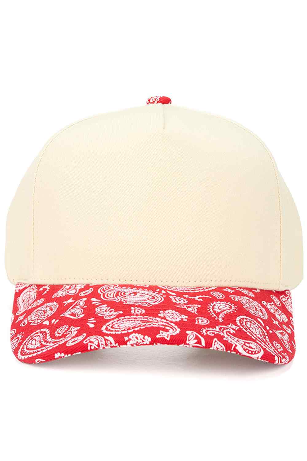 Red Rock a timeless look with the C.C Paisley Pattern Two Tone Trucker Cap. This classic snapback combines breathable 100% cotton construction with a distinctive paisley design and contrasting two-tone colorway. The adjustable snapback closure ensures a comfortable fit for most head sizes, with a 22.5" circumference. Perfect for casual outings, outdoor activities, or everyday style, this versatile cap transitions seamlessly from day to night. Quality crafted in Vietnam, it's a wardrobe staple that complemen