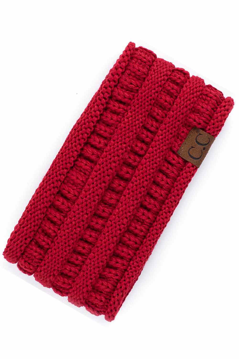 Red Elevate your everyday style with the C.C Solid Ribbed Headwrap. Crafted from 100% acrylic, this versatile headwrap features a classic ribbed texture that adds dimension and visual interest. One size fits most, making it the perfect accessory for any occasion—whether you're running errands, hitting the gym, or making a fashion statement. Made in Korea with quality craftsmanship you can trust. Comfortable, durable, and effortlessly chic.
