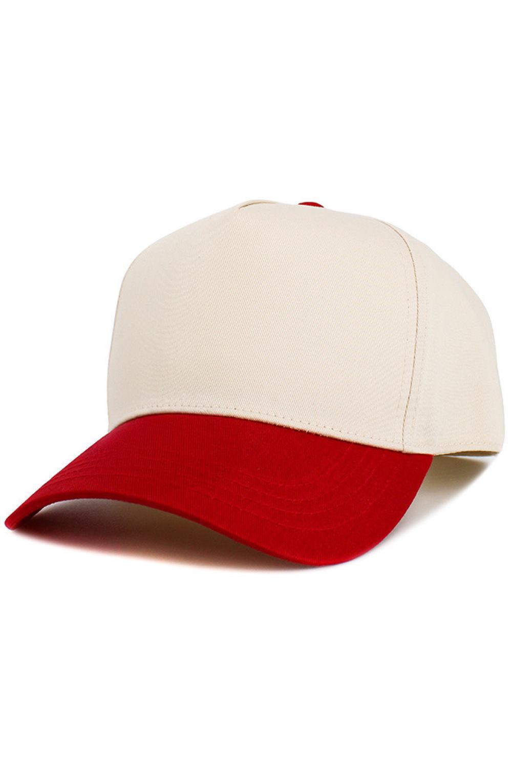 Red A clean, classic five-panel snapback baseball cap designed for everyday wear with a structured fit and minimalist style. Featuring an adjustable snap closure, it offers a comfortable, customizable fit that pairs effortlessly with casual and streetwear looks.