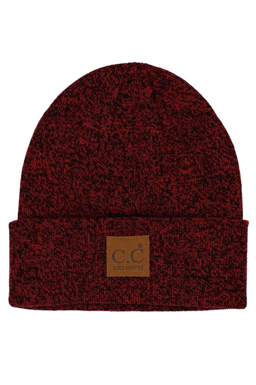 Red Mix The C.C Unisex Classic Basic Solid Color Beanie features a timeless knit design with a clean, solid color finish for effortless everyday style. Soft, stretchy, and comfortable, it provides reliable warmth and a versatile fit for both men and women.