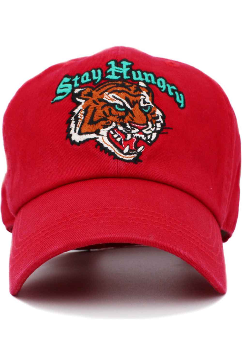 Red Stay inspired in everyday style with the Stay Hungry vintage baseball cap, featuring a classic distressed finish and bold embroidered message. Comfortable and adjustable for all-day wear, this casual cap is perfect for workouts, errands, or laid-back weekend adventures.
