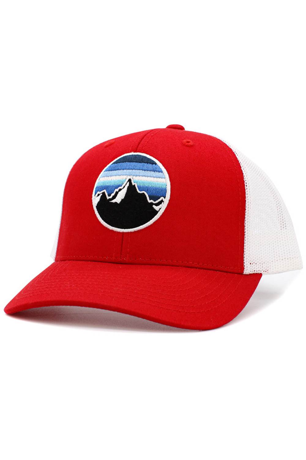 Red White Take on every adventure in comfort with the Ridge Line mesh back baseball cap, featuring breathable mesh panels and a classic structured front. Lightweight and adjustable for all-day wear, this outdoor-ready cap is perfect for hiking, travel, or everyday casual style.
