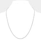 Rhodium 24-inch stainless steel rope chain necklace is the perfect accessory for any outfit. With a thickness of 3mm, it offers a sleek and sturdy design that will last. Elevate your style with this timeless piece that is both versatile and fashionable.