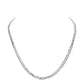 Rhodium 6 diamond cut stainless steel chain necklace is a versatile and durable accessory, designed to add a touch of sophistication to any outfit. With its 6.2mm width and 20 inch length, it offers a sleek and stylish look while remaining comfortable to wear. Made from high quality materials, it is built to last and can be worn for any occasion. 