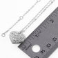 Pave heart pendant necklace - Necklaces