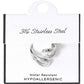 SECRET BOX Hypoallergenic Stainless Steel Teardrop Ring - Earrings