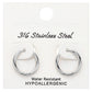 Rhodium SECRET BOX Stainless Steel Huggie Hoop Earrings offer a sleek and durable design. Made from high-quality stainless steel, they are hypoallergenic and perfect for everyday wear. Their huggie hoop style ensures a secure fit, making them the ideal accessory for any occasion.