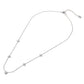 Rhodium SECRET BOX Stainless Steel Stone Starburst Station Necklace is a stunning piece of jewelry that will elevate any outfit. Made with high-quality stainless steel, it is durable and long-lasting. The unique starburst design with sparkling stones adds a touch of elegance and sophistication. Perfect for any occasion.