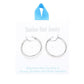 Rhodium Stainless Steel 1.2 Inch Metal Hoop Pin Catch Earrings are a durable and stylish choice for any jewelry lover. Made from high-quality stainless steel, these earrings are hypoallergenic and resistant to tarnishing. The 1.2 inch size is the perfect balance of subtlety and statement, making these earrings a versatile addition to any outfit.