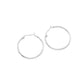 Rhodium Stainless Steel 1.2 Inch Metal Hoop Pin Catch Earrings are a durable and stylish choice for any jewelry lover. Made from high-quality stainless steel, these earrings are hypoallergenic and resistant to tarnishing. The 1.2 inch size is the perfect balance of subtlety and statement, making these earrings a versatile addition to any outfit.