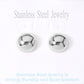 Rhodium Stainless steel dome stud earrings are a must-have for any jewelry collection. Made from high-quality stainless steel, they are durable and resistant to tarnishing. Their classic and versatile design makes them suitable for any occasion. Upgrade your style with these elegant and timeless earrings.