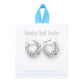 Rhodium Stainless Steel Spiral Hoop Earrings feature a unique pin catch design that securely holds the hoops in place. Made of high-quality stainless steel, these earrings are durable and hypoallergenic, making them perfect for everyday wear. Elevate your style with modern, stylish earrings that offer functionality and fashion.