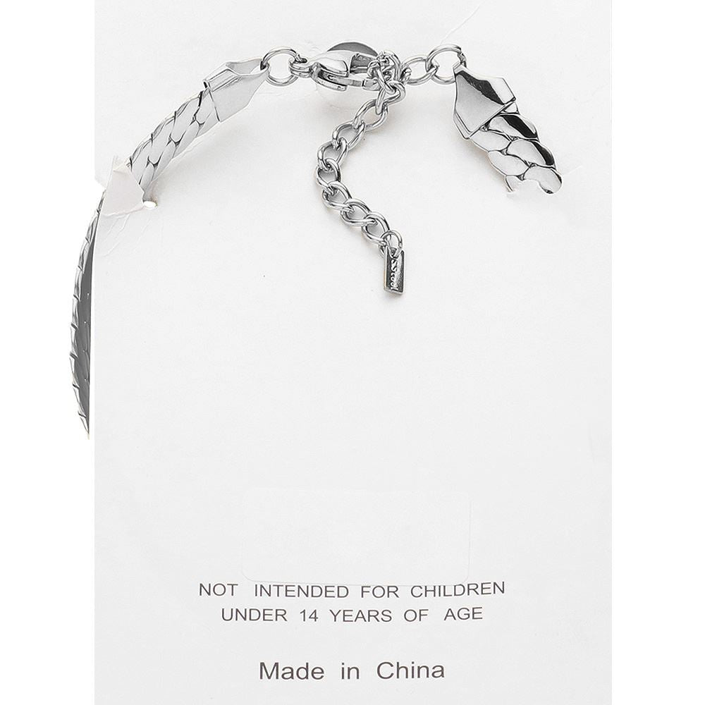 Rhodium Stainless Steel Wheat Chain Anklet is a durable and stylish accessory that will elevate any outfit. Made from high-quality stainless steel, this anklet is resistant to tarnishing and corrosion. Its unique wheat chain design adds a touch of elegance to any look. Perfect for any occasion.