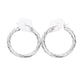 Rhodium Twisted Stainless Steel Hoop Pin Catch Earrings are expertly crafted with durability and style in mind. Made from high-quality stainless steel, these earrings are strong and resistant to tarnishing. With their unique twisted design, they add a touch of sophistication to any outfit and are secured with a convenient pin catch closure.