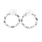 Rhodium Twisted Stainless Steel Hoop Pin Catch Earrings are both stylish and functional. The unique twisted design adds a modern touch to any outfit, while the pin catch ensures a secure fit. Made of durable stainless steel, they are long-lasting and hypoallergenic for comfortable wear.