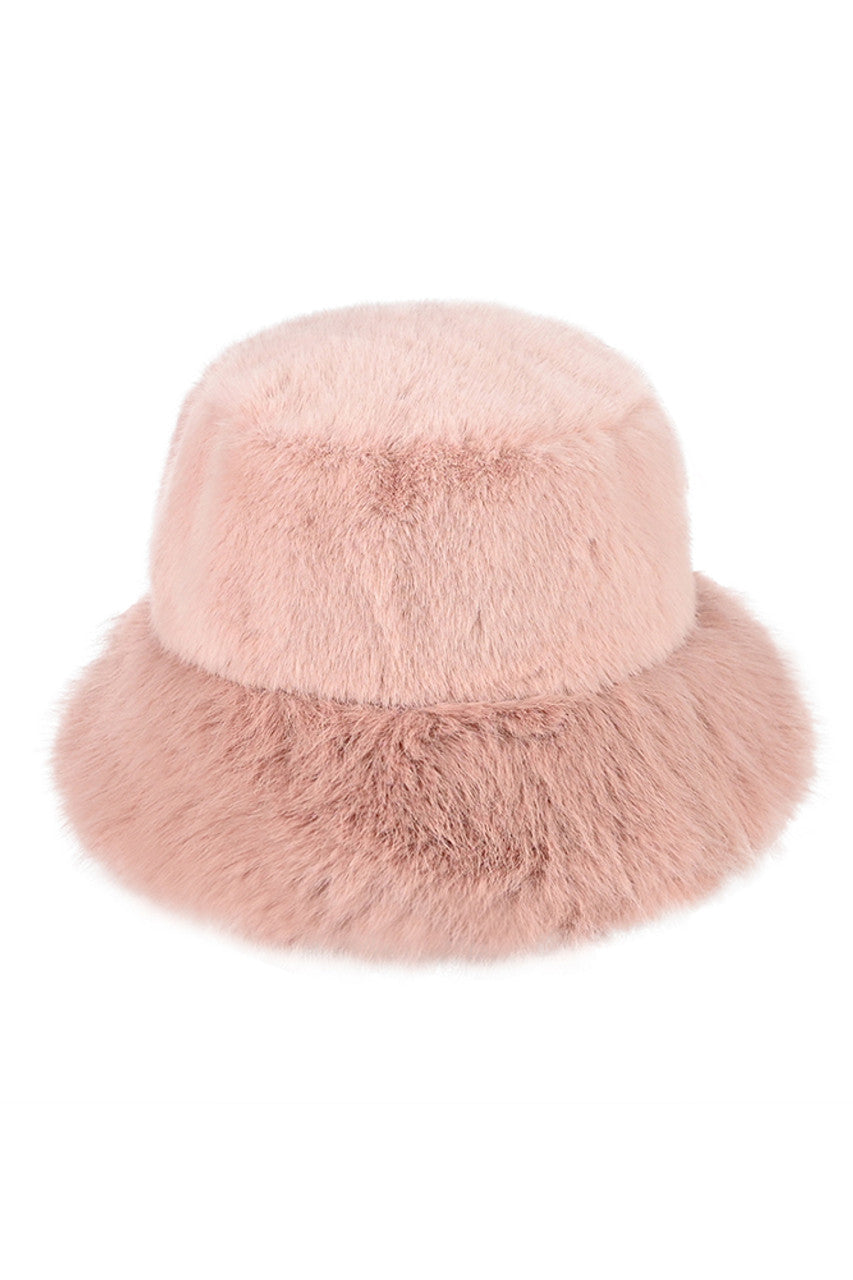 Rose C.C Faux Fur Solid Bucket Hat features meticulously crafted synthetic fur with superior texture and density. The structured bucket silhouette provides comprehensive coverage while maintaining thermal efficiency in cold conditions. Engineered with attention to detail, the hat offers balanced insulation properties and moisture resistance while delivering the aesthetic appeal of genuine fur without ethical concerns—an essential cold-weather accessory for the style-conscious consumer.