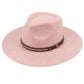 C.C Vegan Felt Metal Logo Heather Color Hat - Rose - Color Hat