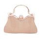 Rose Gold Bling Rhinestone Mesh Top Handle Evening Bag Crossbody Bag exudes elegance and glamour. The sparkling rhinestone mesh adds a touch of luxury to any outfit. Its top handle and detachable crossbody strap provide versatility and convenience. Perfect for special occasions, this bag is sure to make a statement.