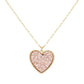Rose Gold Druzy Heart Pendant Necklace, this is a stunning accessory that adds a touch of sparkle to any outfit. The druzy heart pendant is beautifully crafted and catches the light for a mesmerizing effect. With its unique design and high-quality materials, this necklace is sure to make a statement and elevate your look.