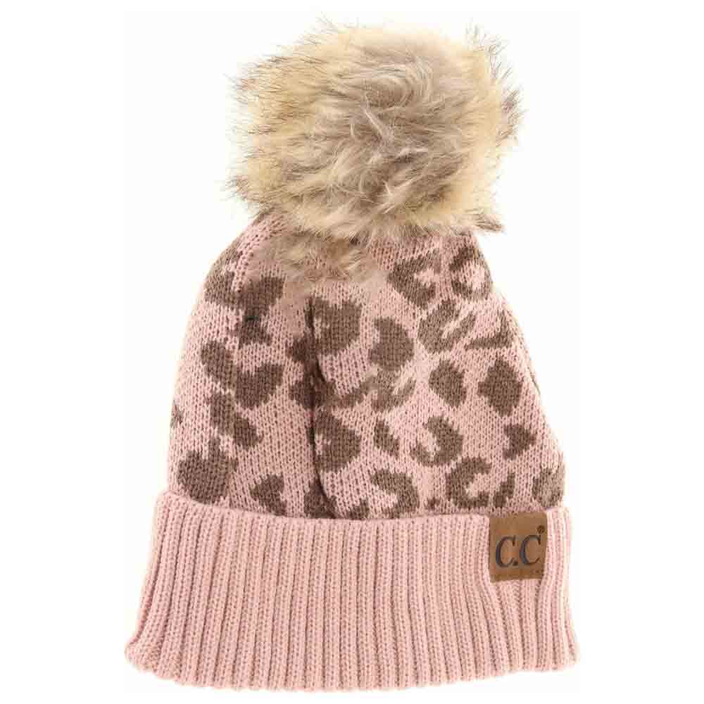 Rose Leopard Pattern Fur Pom Beanie offers a sophisticated blend of fashion and function. Designed with a striking leopard print and topped with a plush fur pom, this beanie provides exceptional warmth without compromising style. Its high-quality construction ensures a comfortable fit that locks in heat, making it the perfect accessory to elevate your cold-weather wardrobe with expert flair. 
